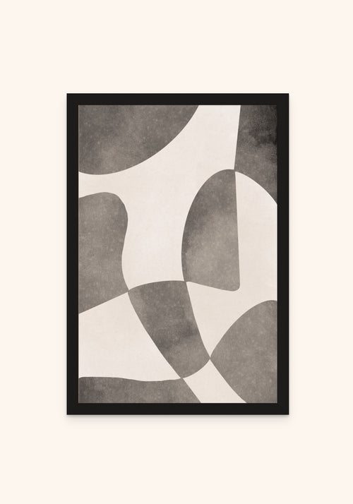 Drift framed print in a black frame — Art Spectrum