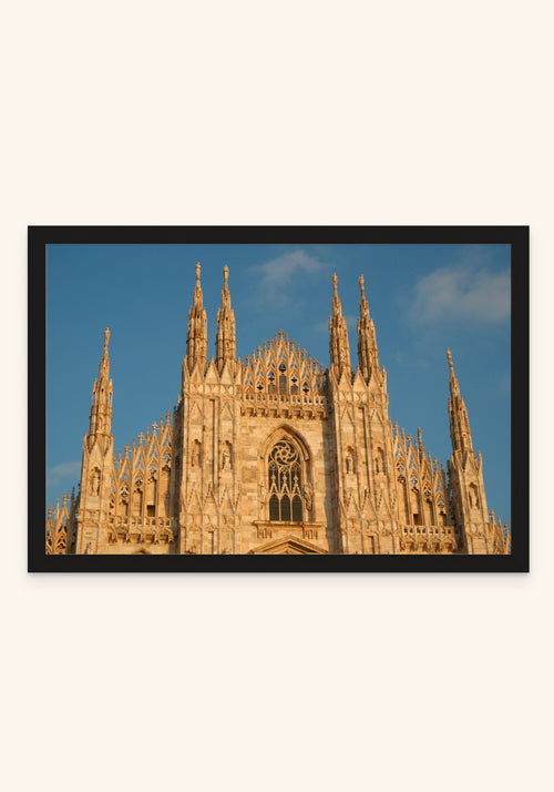 Duomo framed print in a black frame — Art Spectrum