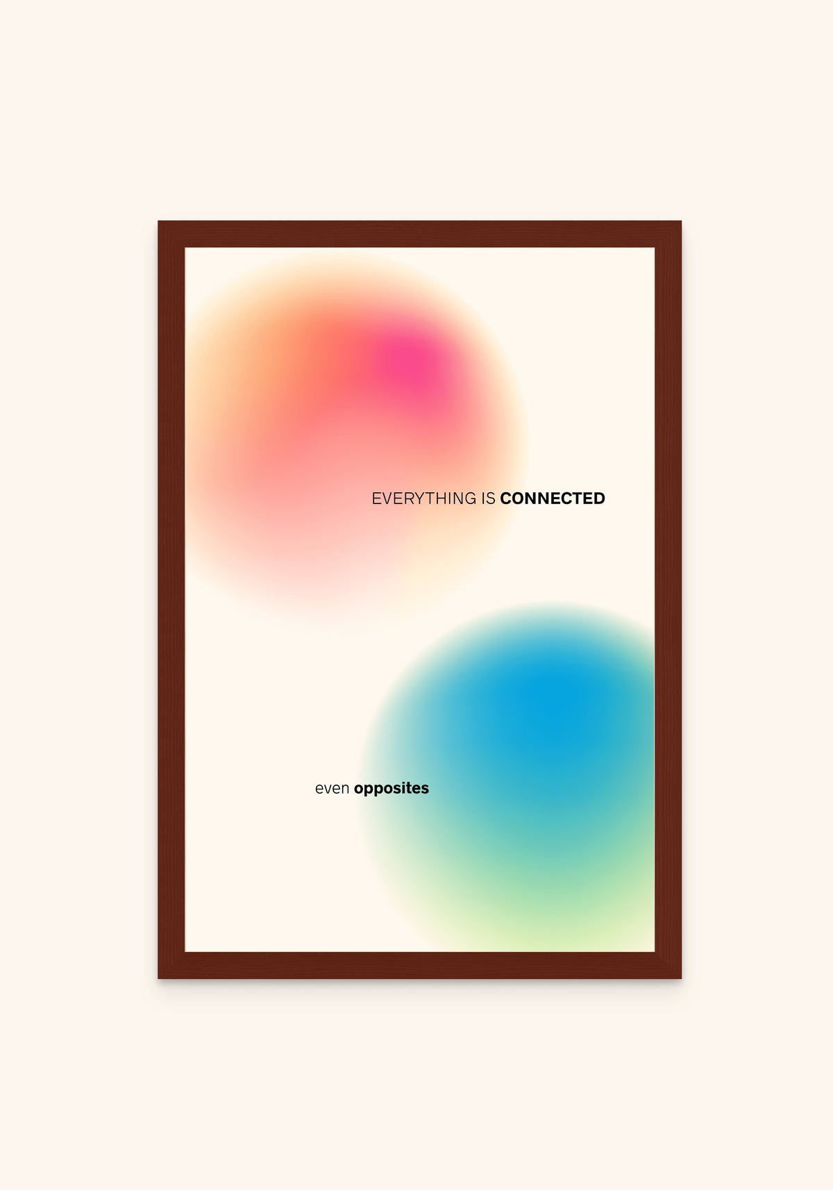 Equinox framed print in an espresso frame — Art Spectrum