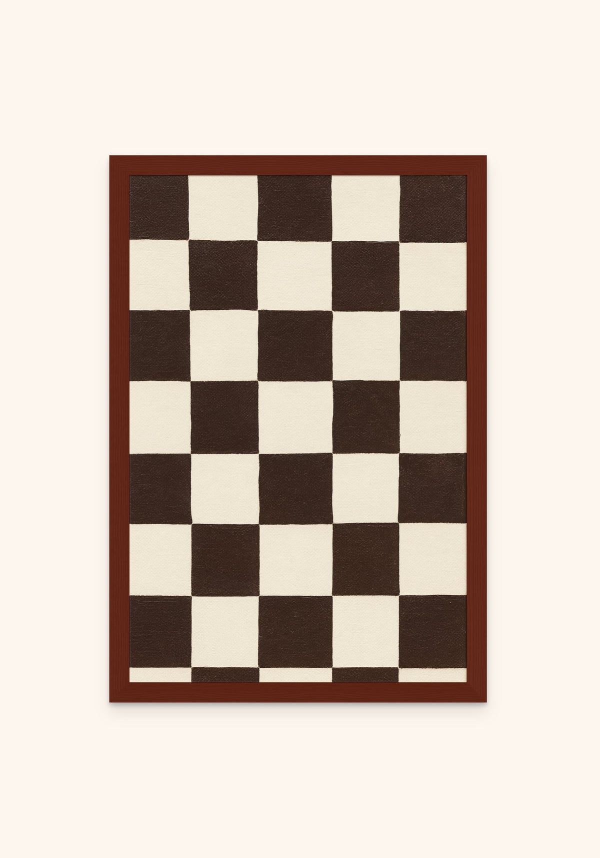 Espresso Grid framed print in an espresso frame — Art Spectrum