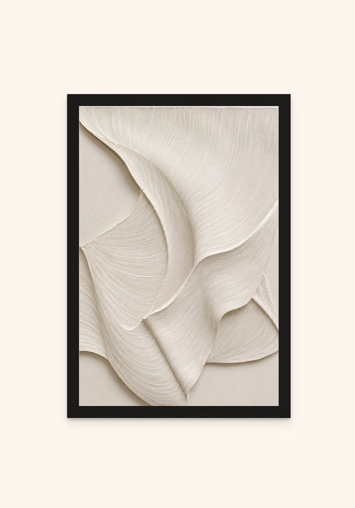 Ethereal Drapery framed print in a black frame — Art Spectrum