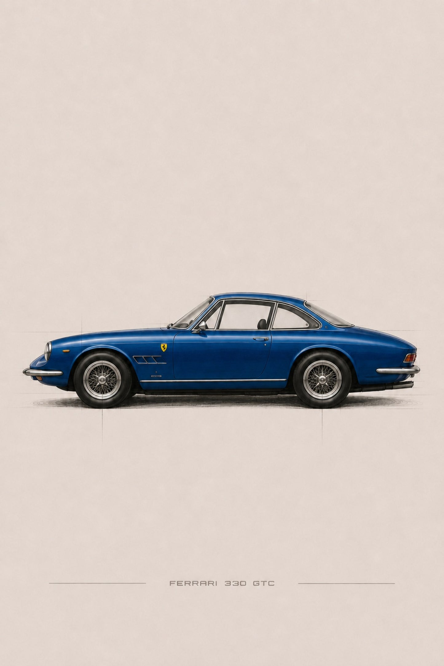 Ferrari vintage art print — Art Spectrum