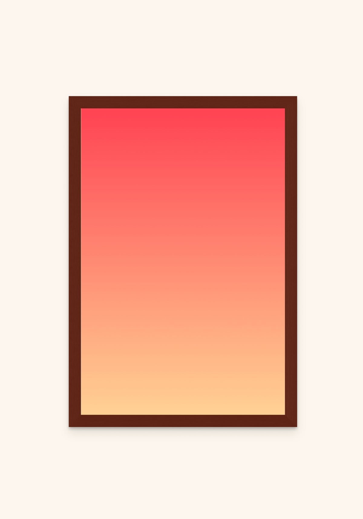 Flare framed print in an espresso frame — Art Spectrum