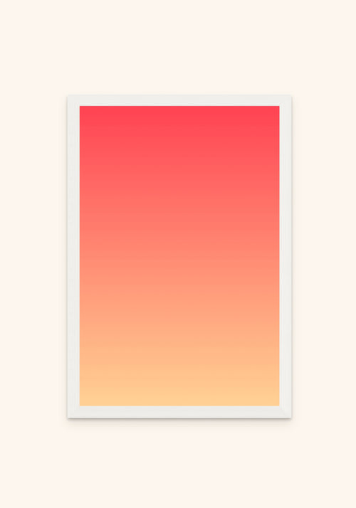 Flare framed print in a white frame — Art Spectrum