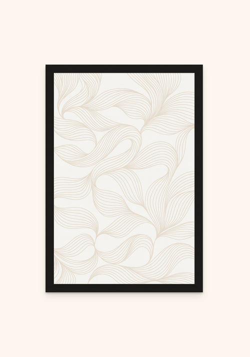 Flow Abstract framed print in a black frame — Art Spectrum
