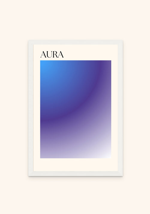 Flow State framed print in a white frame — Art Spectrum