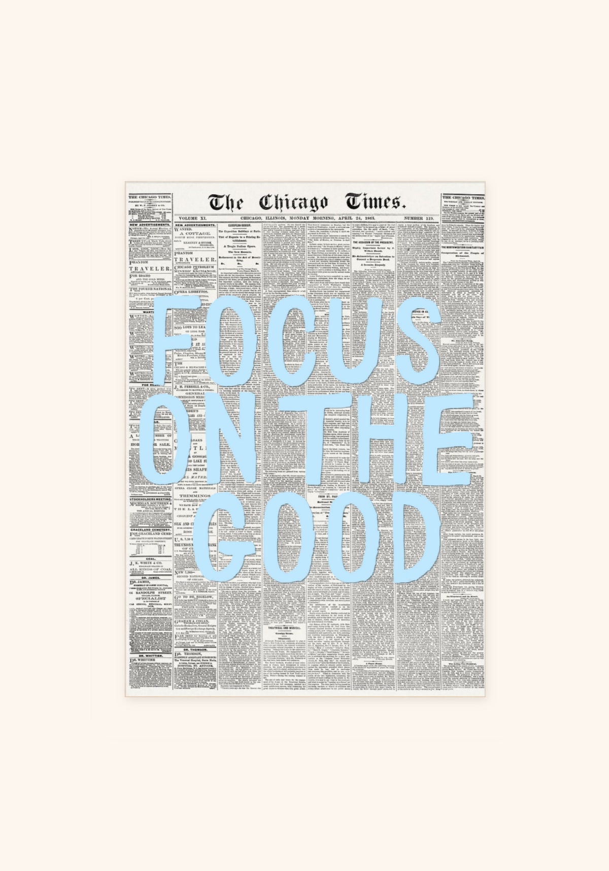 Focus On The Good art print, unframed — Art Spectrum
