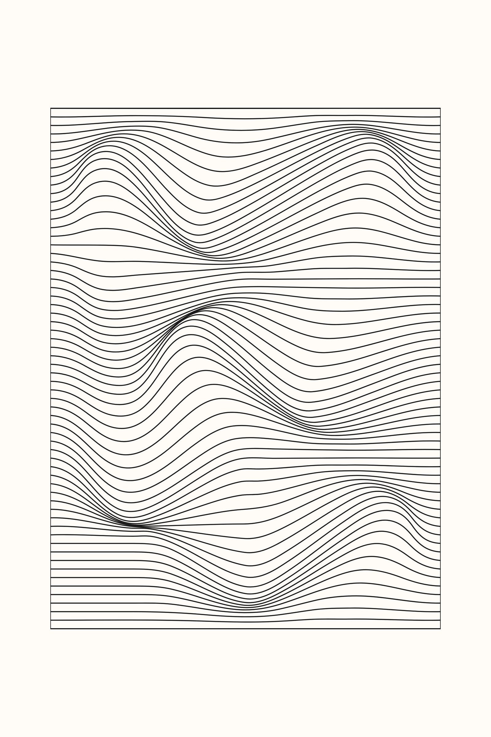 Frequency 1 geometric abstract art print — Art Spectrum