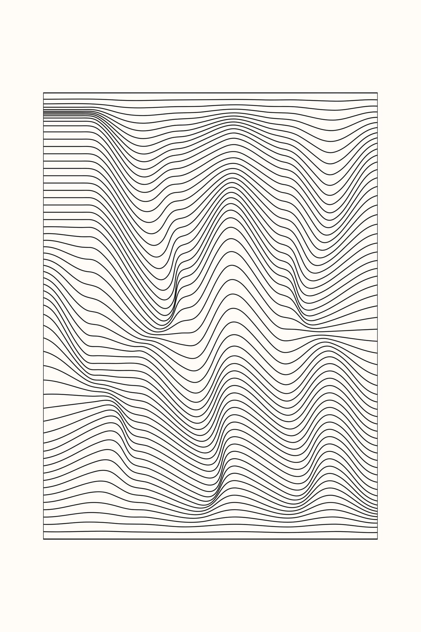 Frequency 2 geometric abstract art print — Art Spectrum
