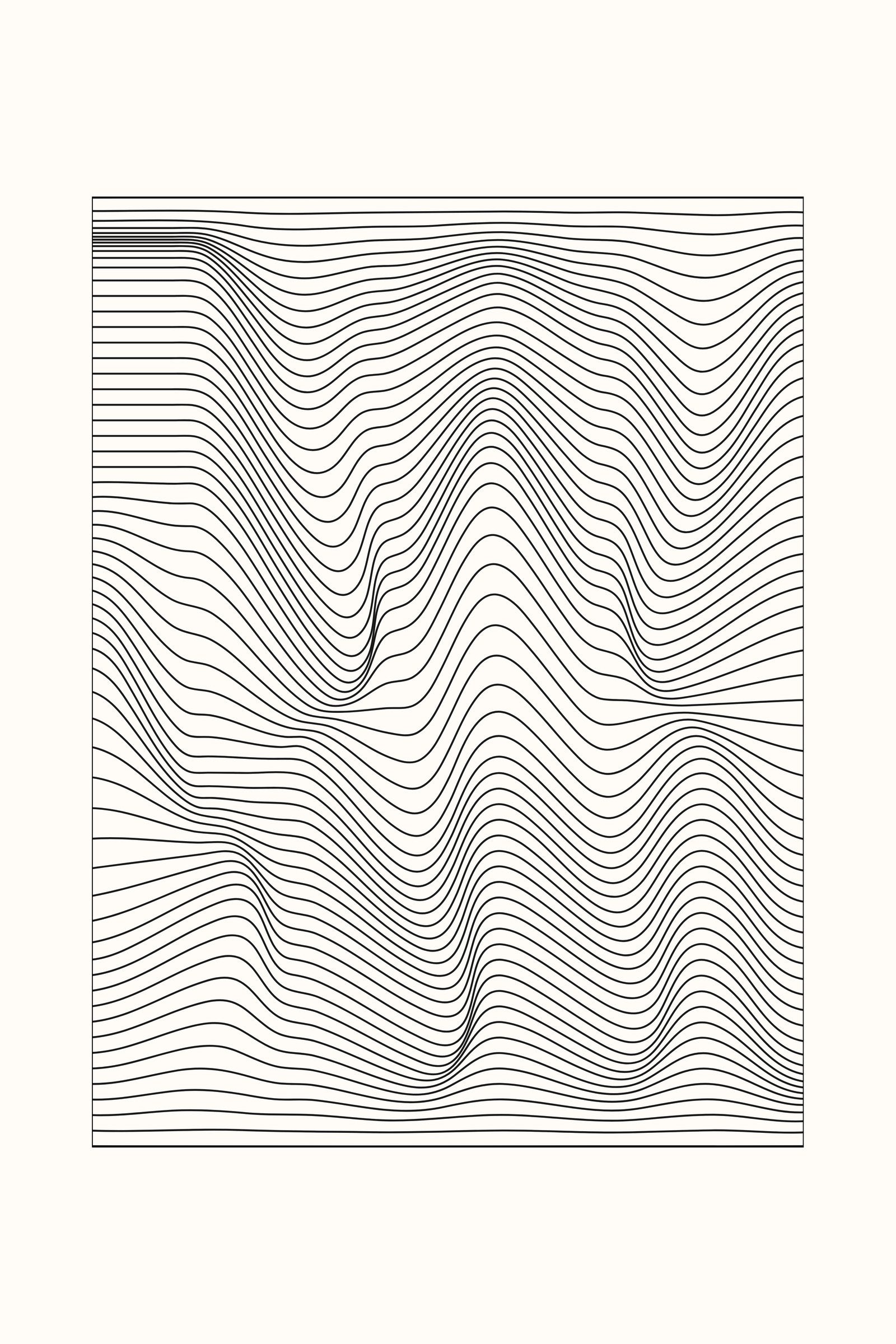 Frequency 2 geometric abstract art print — Art Spectrum