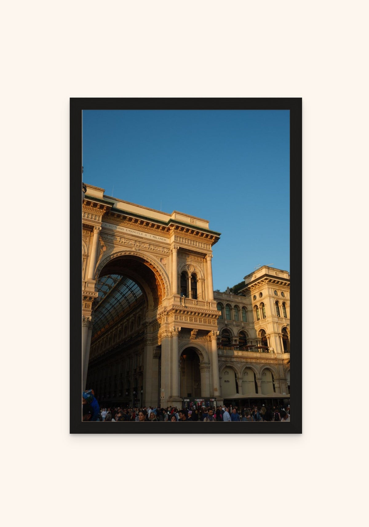 Gateway Of Milan framed print in a black frame — Art Spectrum