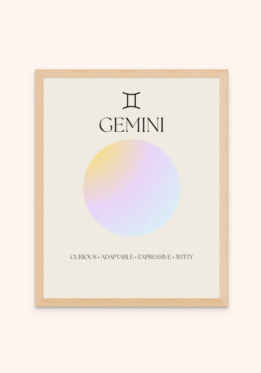 Gemini Zodiac Sign - Art Spectrum