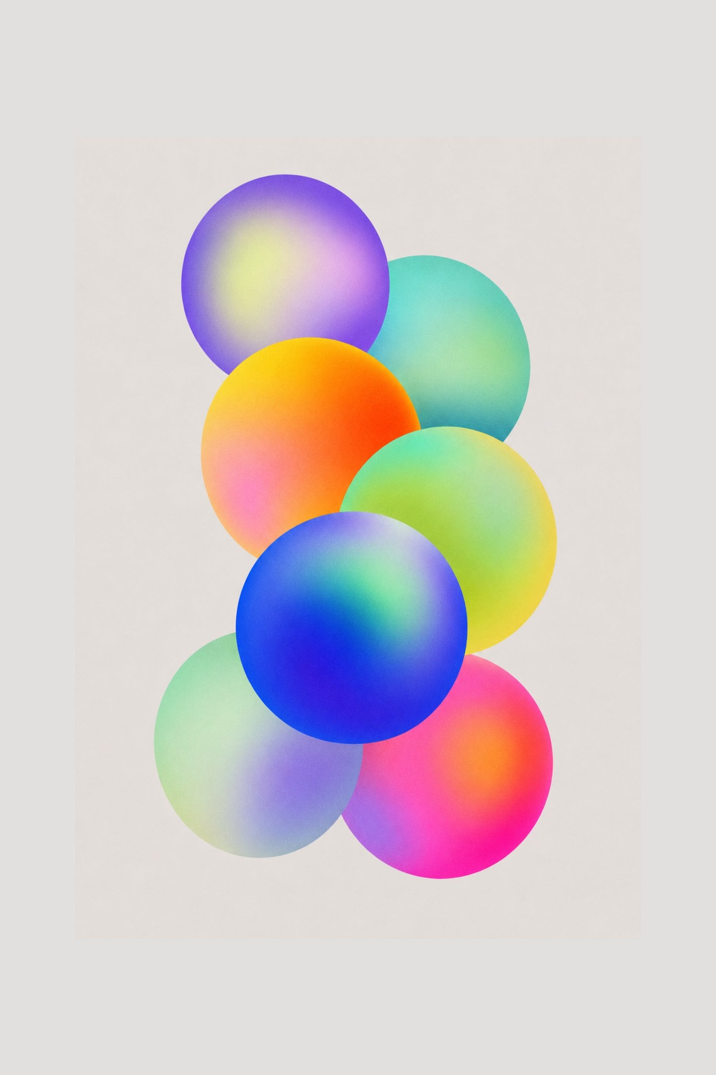 Halo geometric abstract art print — Art Spectrum