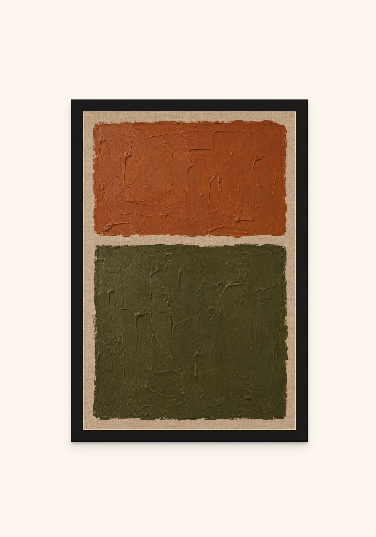 Harvest Ground framed print in a black frame — Art Spectrum