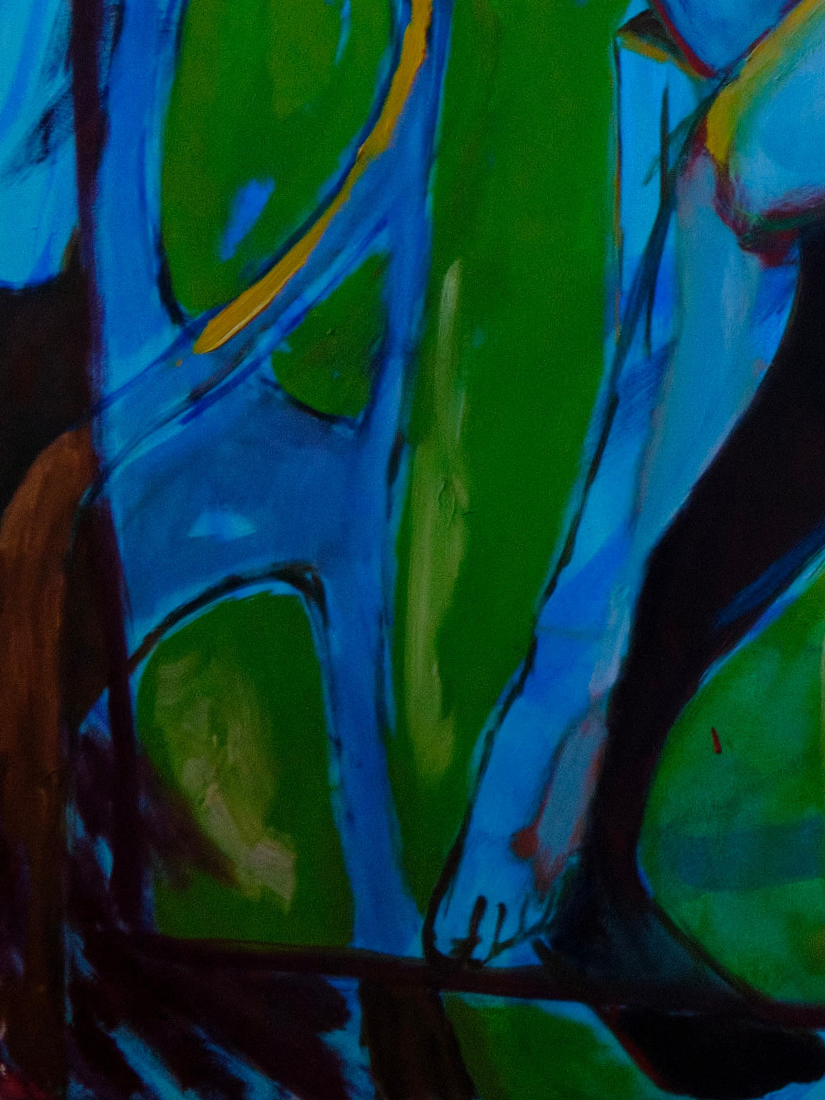 Blue and Green by Havva Malyalizade, detail