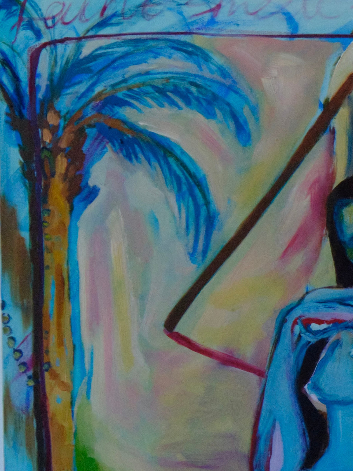 Blue Palm by Havva Malyalizade, detail
