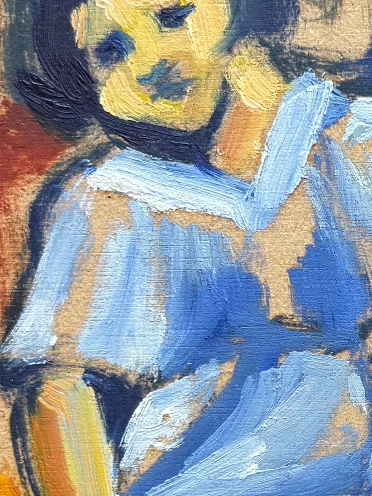Girl in Blue by Havva Malyalizade, detail