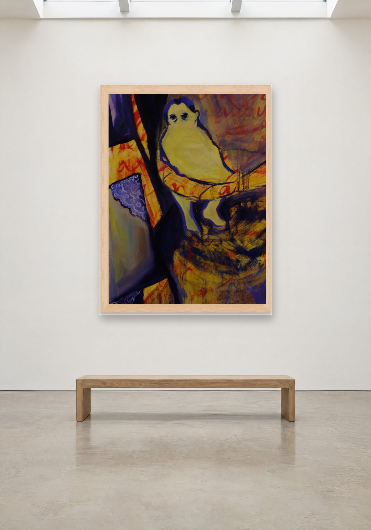 Golden Child by Havva Malyalizade, framed print on a gallery wall