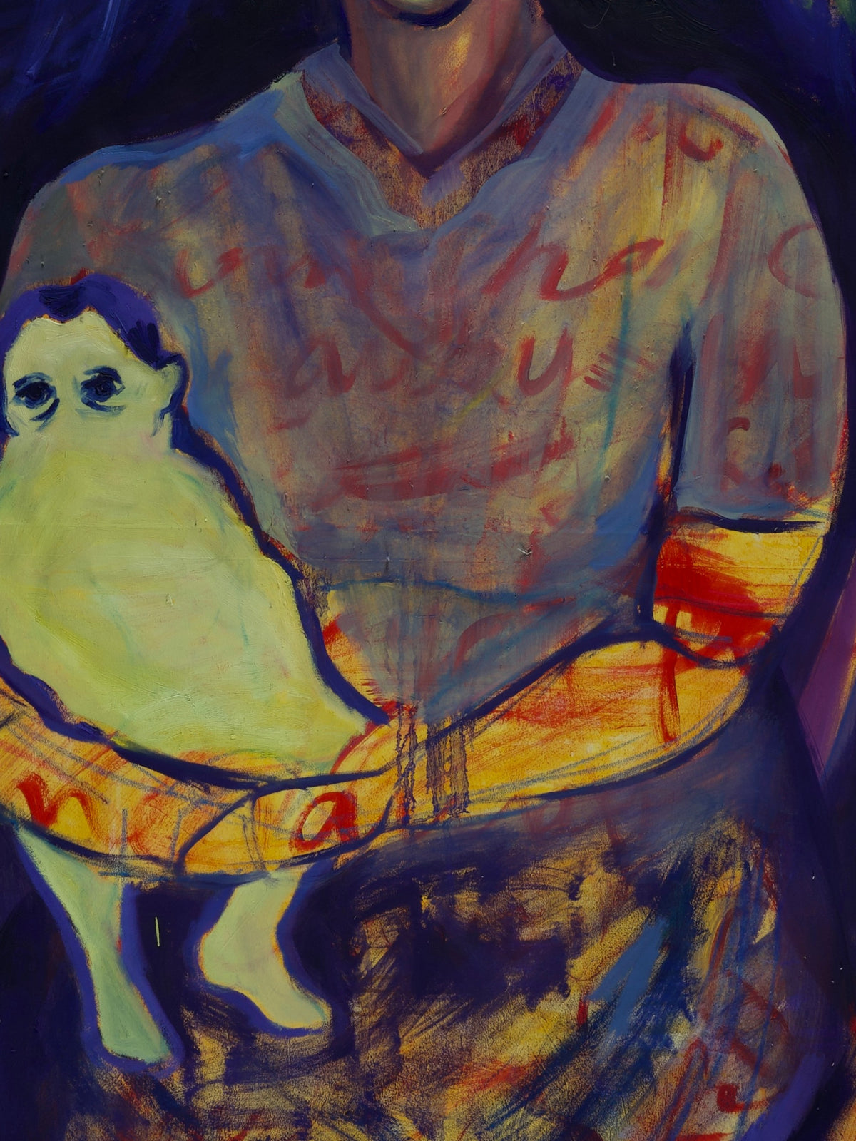 In Her Lap by Havva Malyalizade, detail