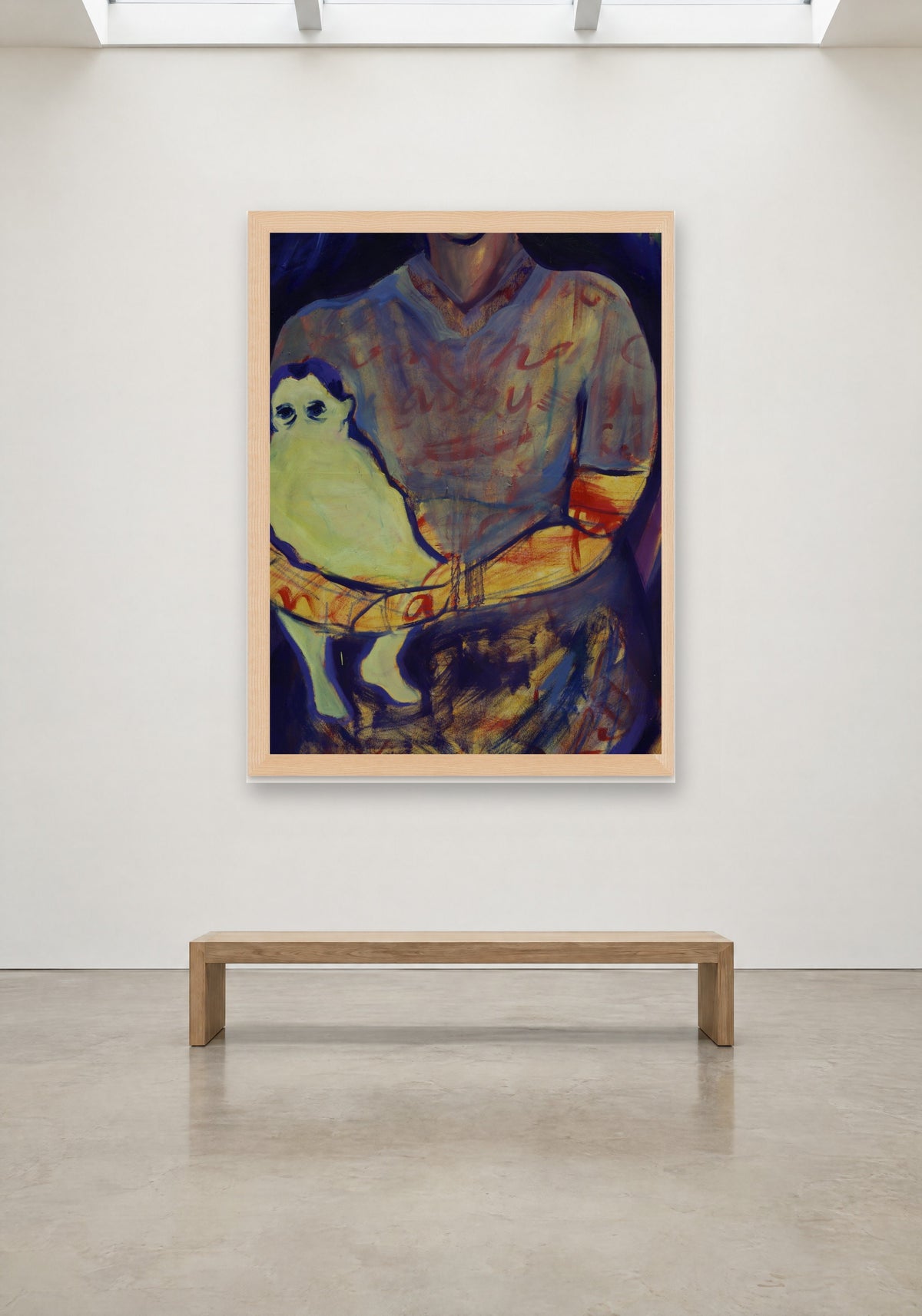 In Her Lap by Havva Malyalizade, framed print on a gallery wall