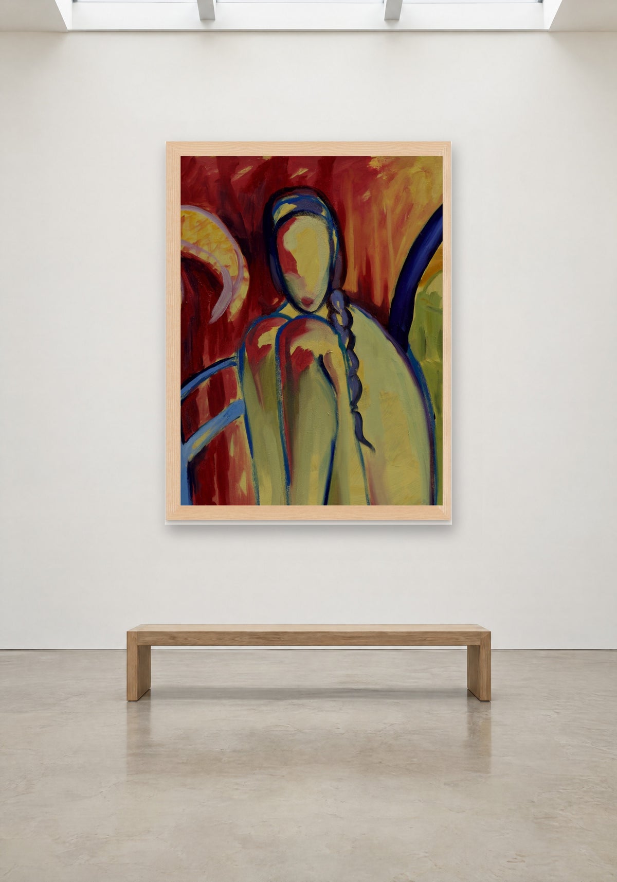 Something So Familiar by Havva Malyalizade, framed print on a gallery wall