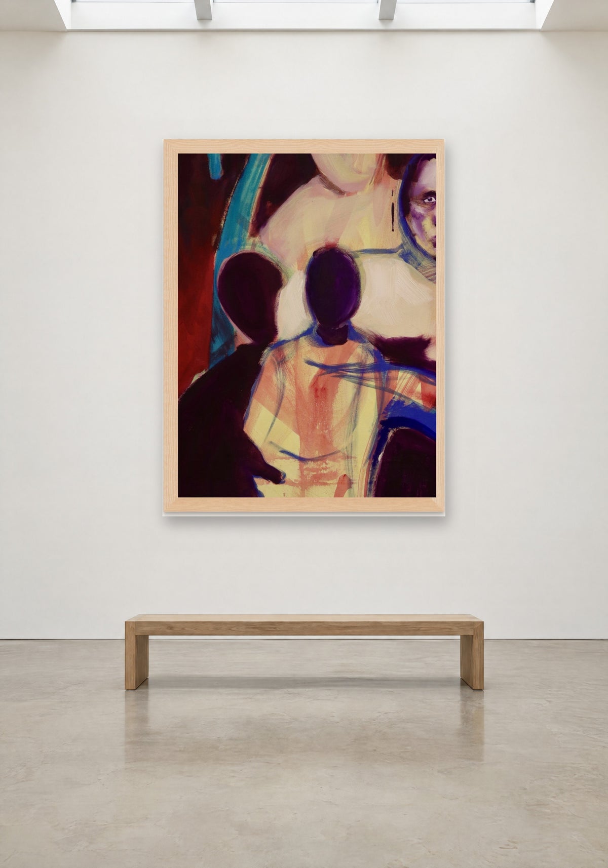 The Gathering by Havva Malyalizade, framed print on a gallery wall