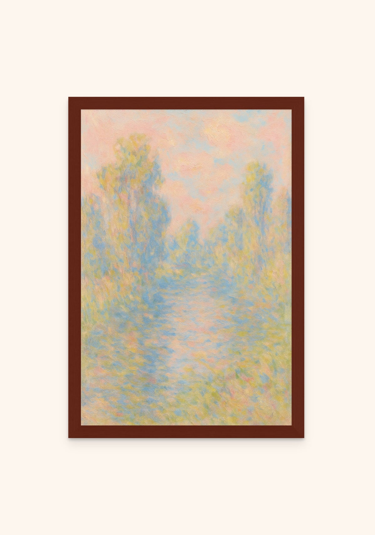 Haze framed print in an espresso frame — Art Spectrum