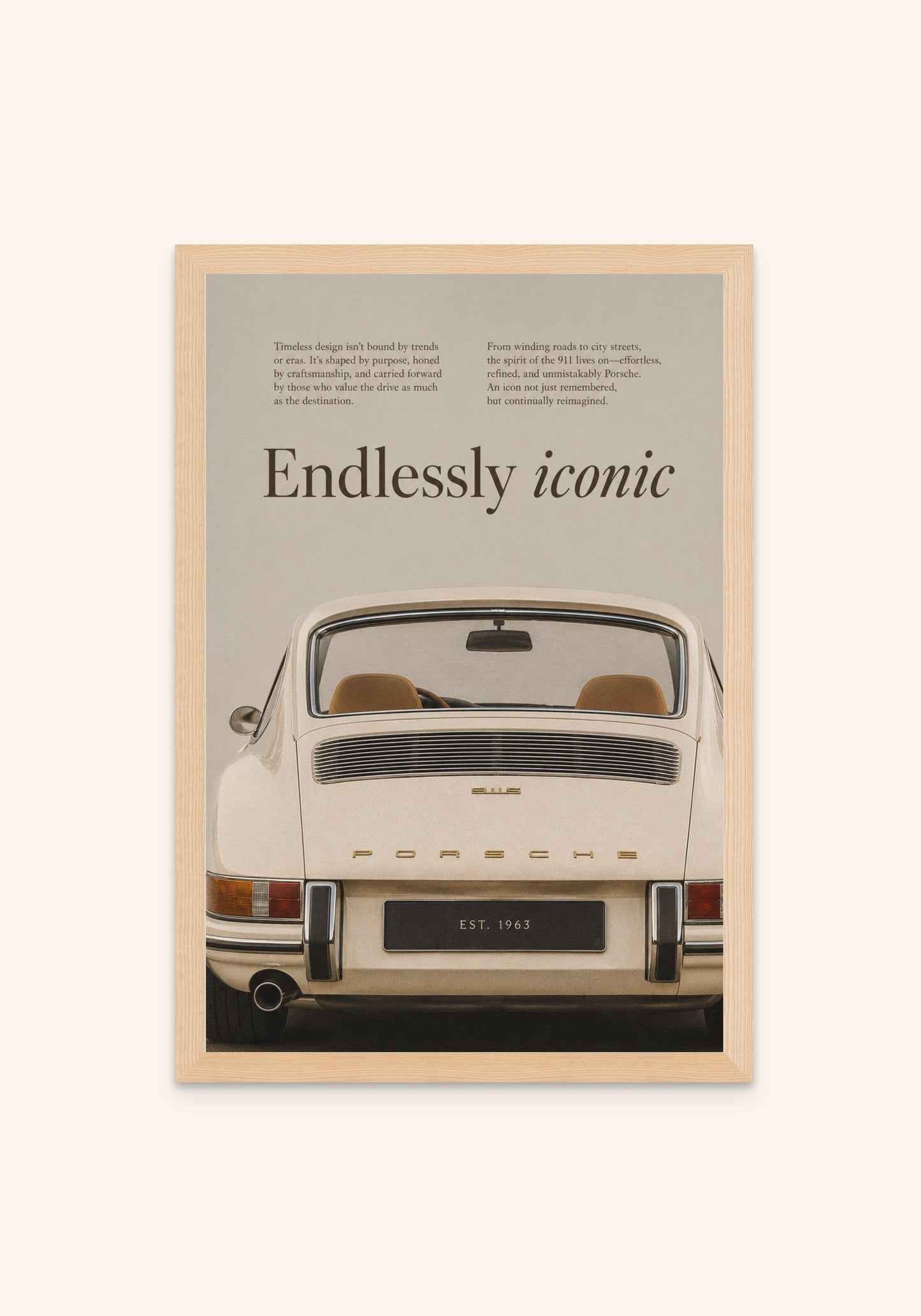 Iconic vintage art print in a frame — Art Spectrum
