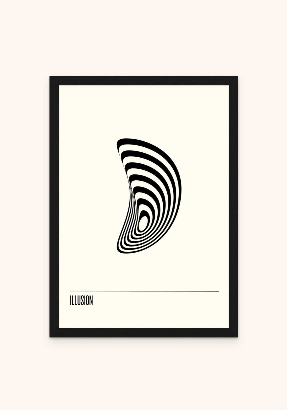 Illusions 2 framed print in a black frame — Art Spectrum