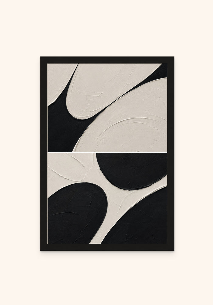 Intersect framed print in a black frame — Art Spectrum