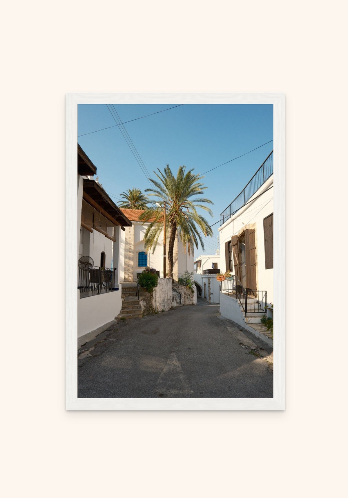 Karmi framed print in a white frame — Art Spectrum
