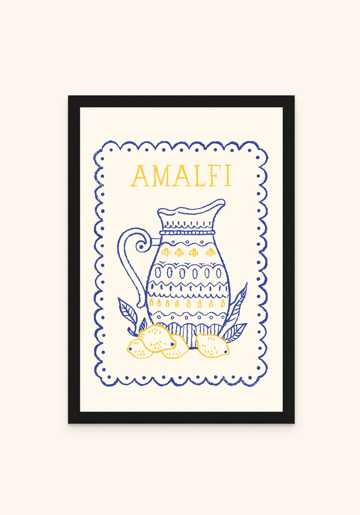 Lemonade framed print in a black frame — Art Spectrum