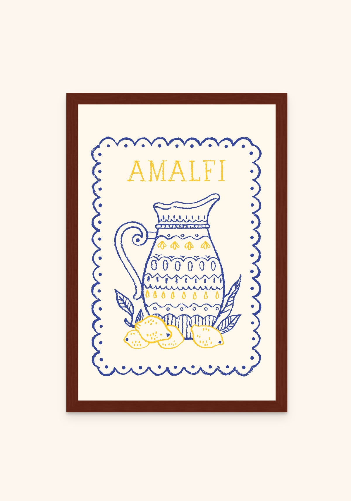 Lemonade framed print in an espresso frame — Art Spectrum
