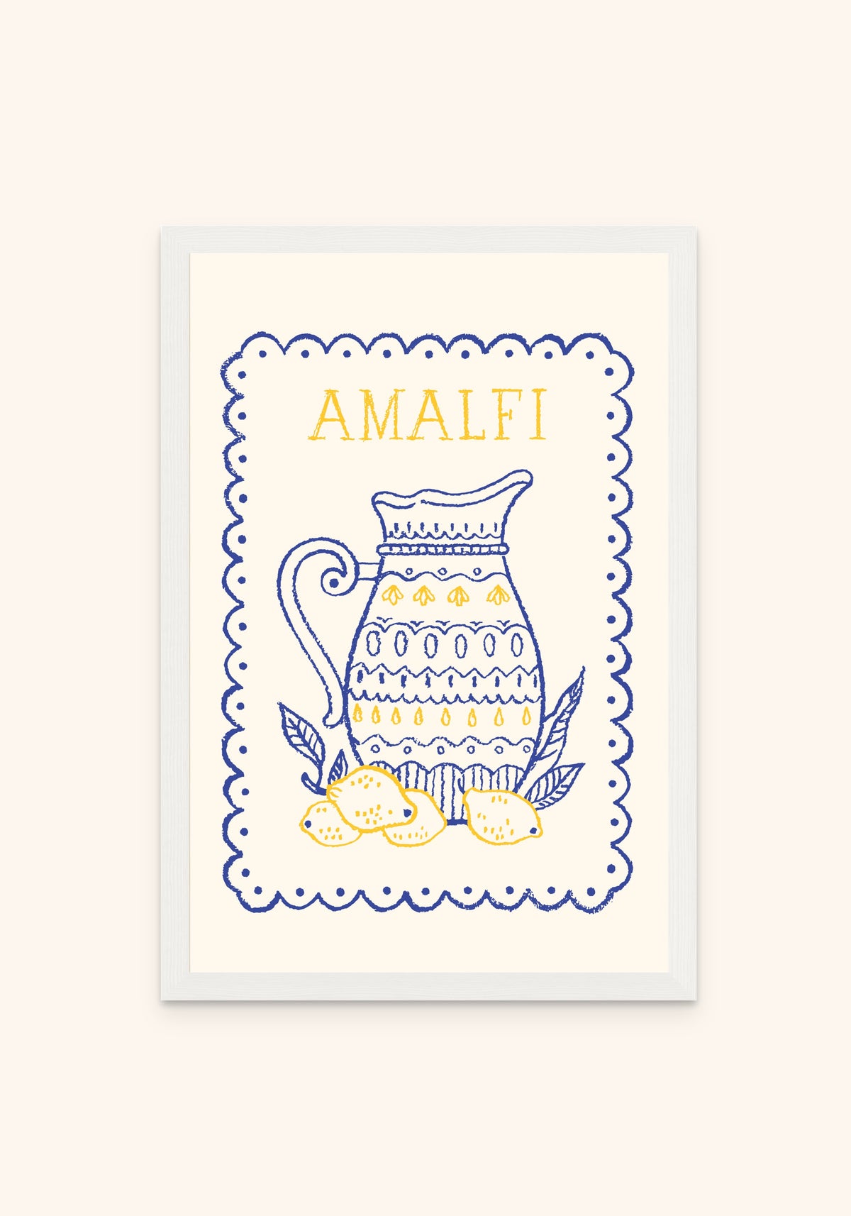 Lemonade framed print in a white frame — Art Spectrum