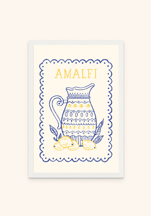 Lemonade framed print in a white frame — Art Spectrum