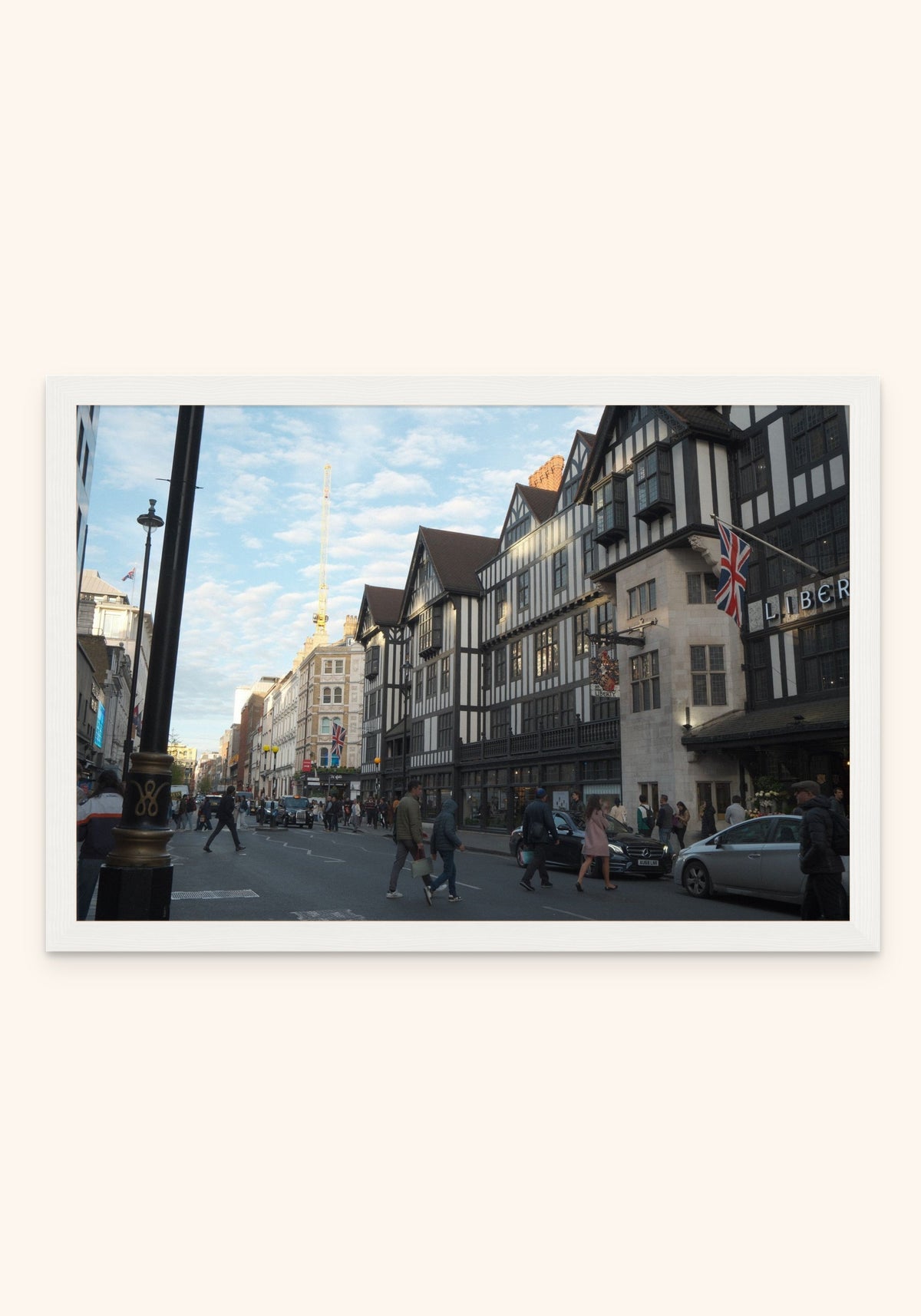 Liberty London framed print in a white frame — Art Spectrum