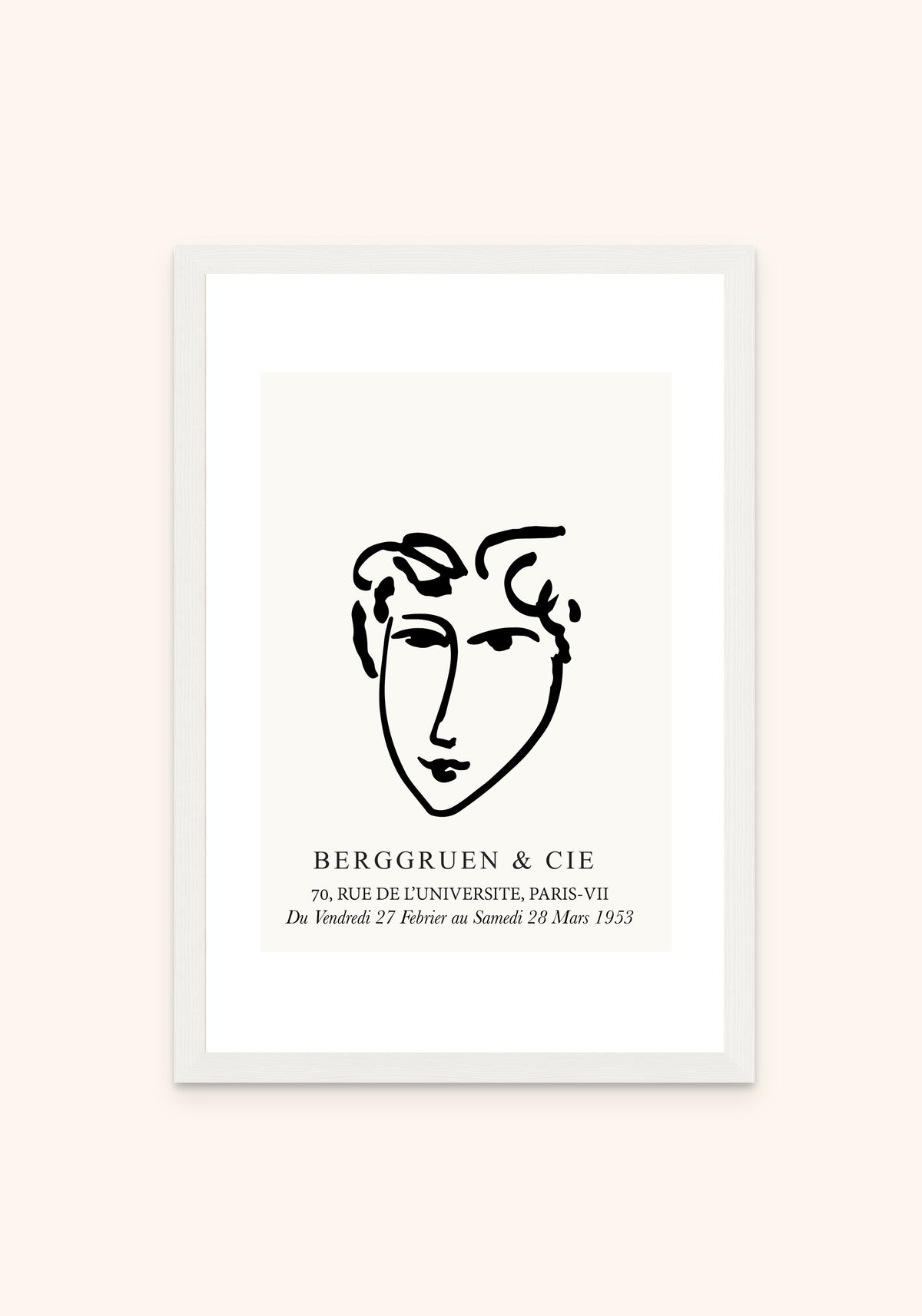 Matisse Art 14 framed print in a white frame — Art Spectrum