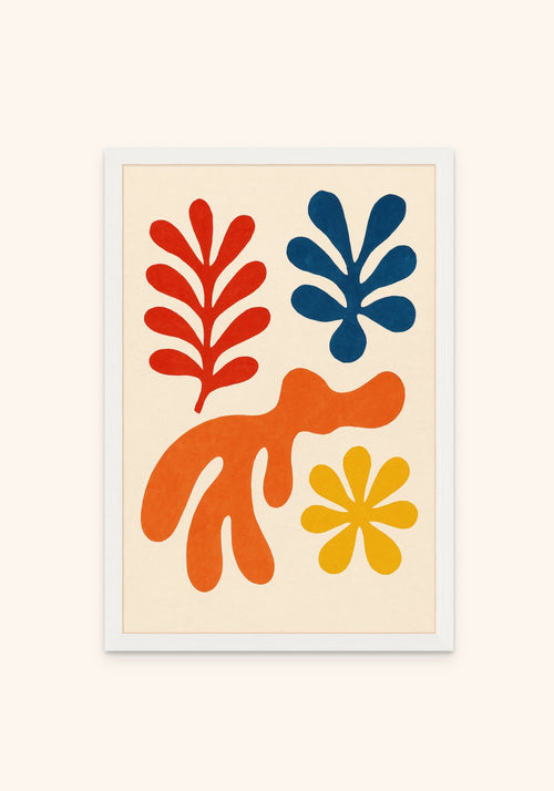 Matisse Art 5 framed print in a white frame — Art Spectrum