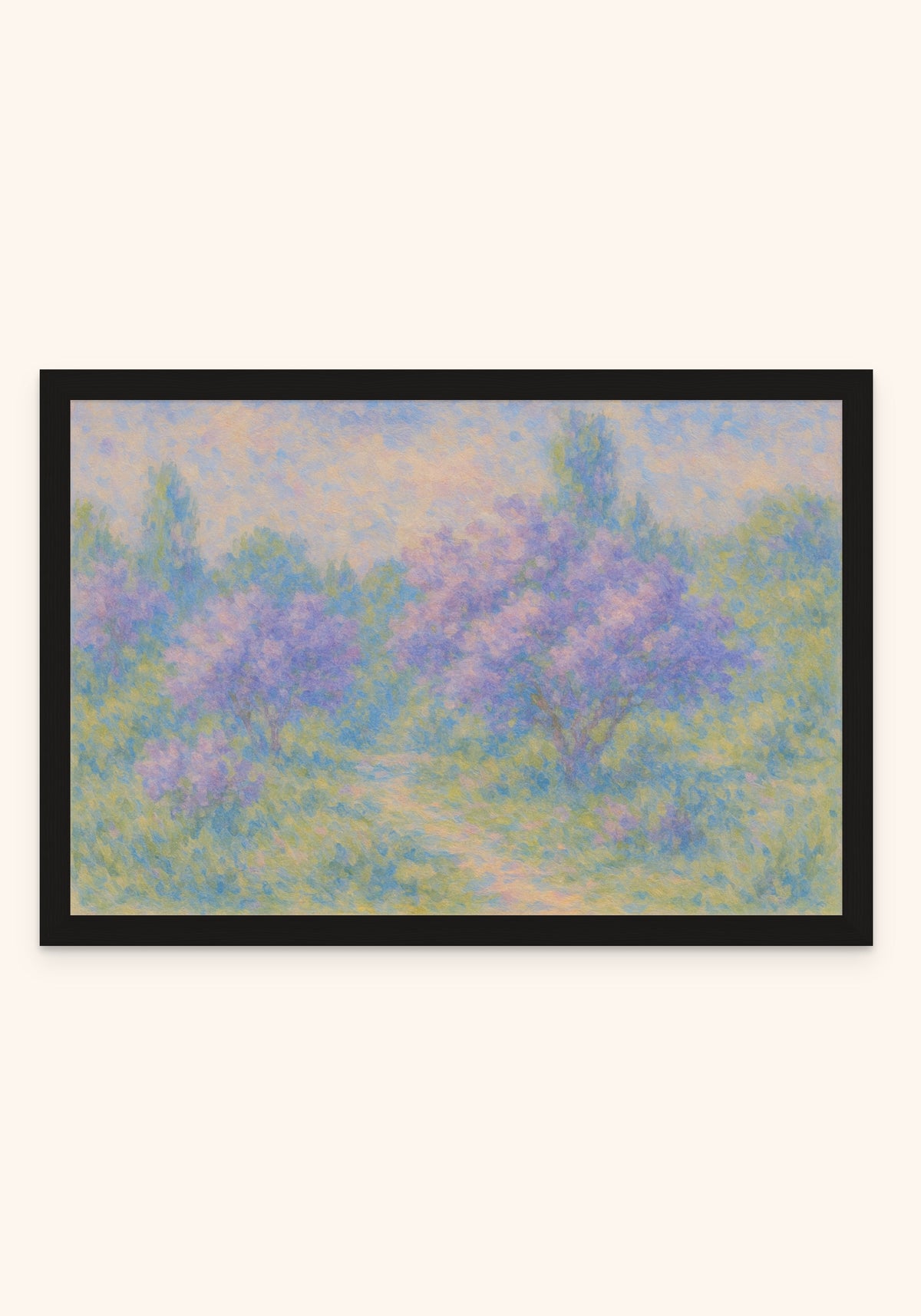 Meadow framed print in a black frame — Art Spectrum