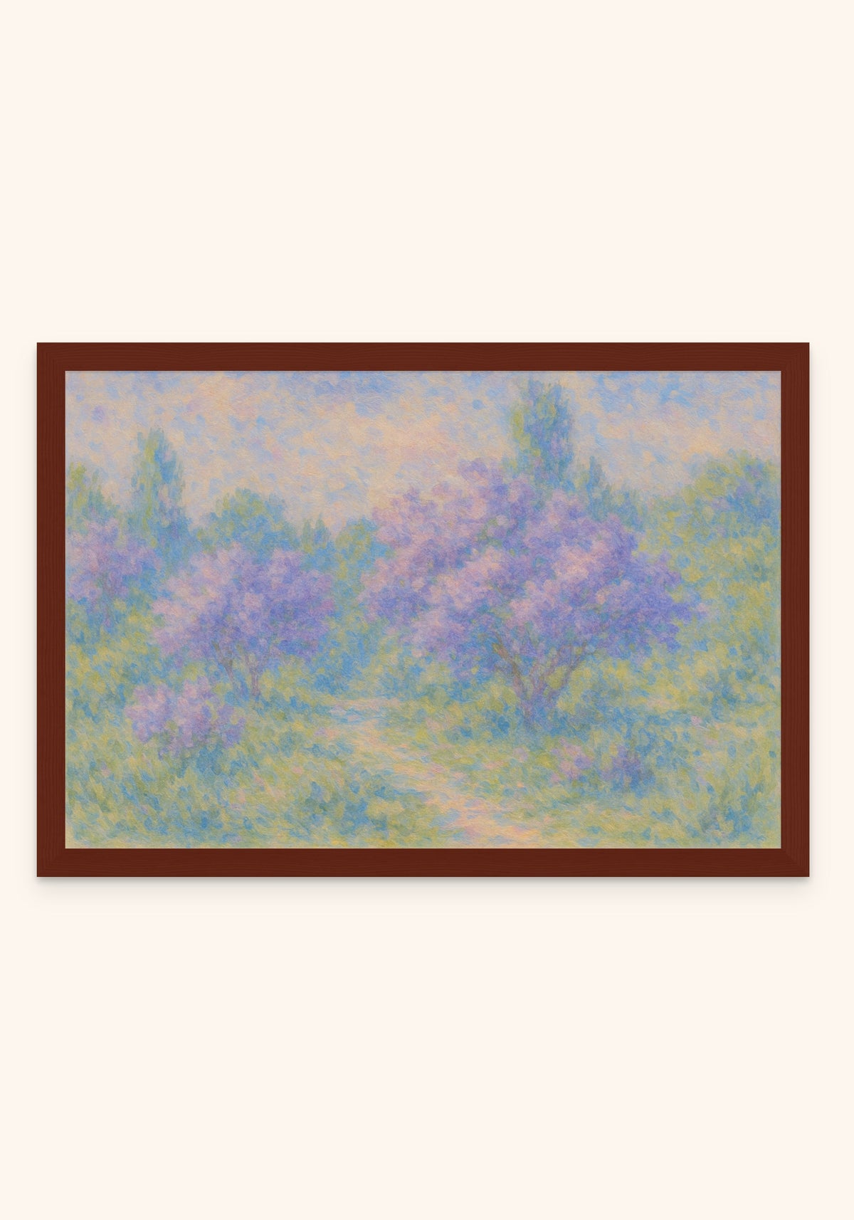 Meadow framed print in an espresso frame — Art Spectrum