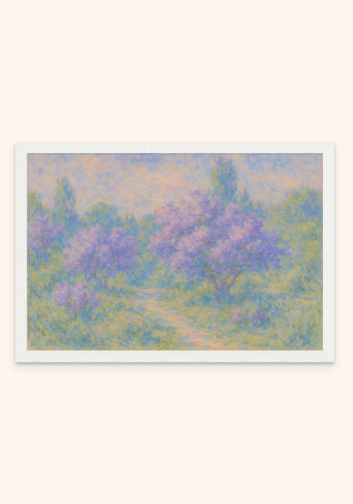 Meadow framed print in a white frame — Art Spectrum