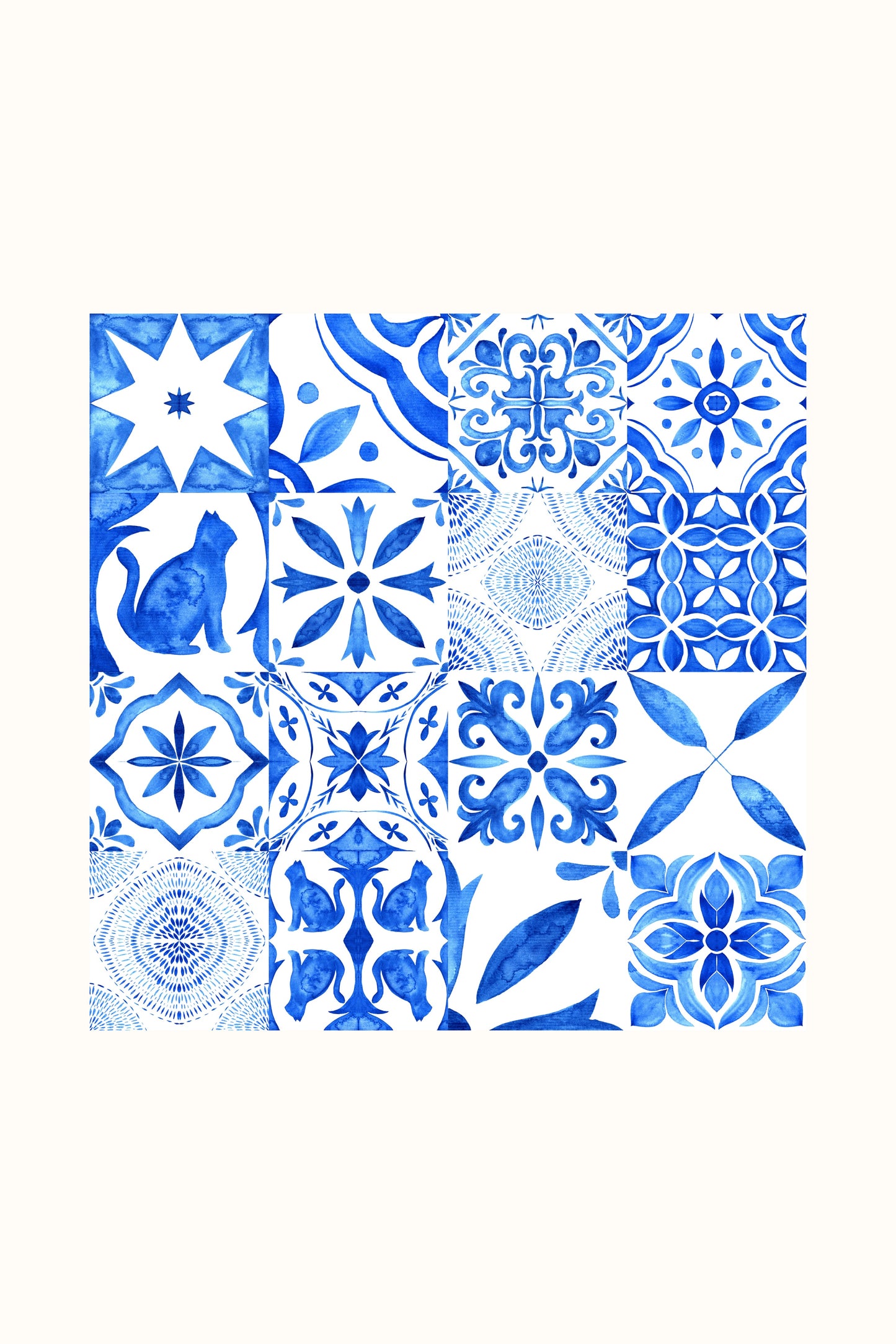Mediterra Tiles — a mosaic of hand-drawn azulejo tile motifs