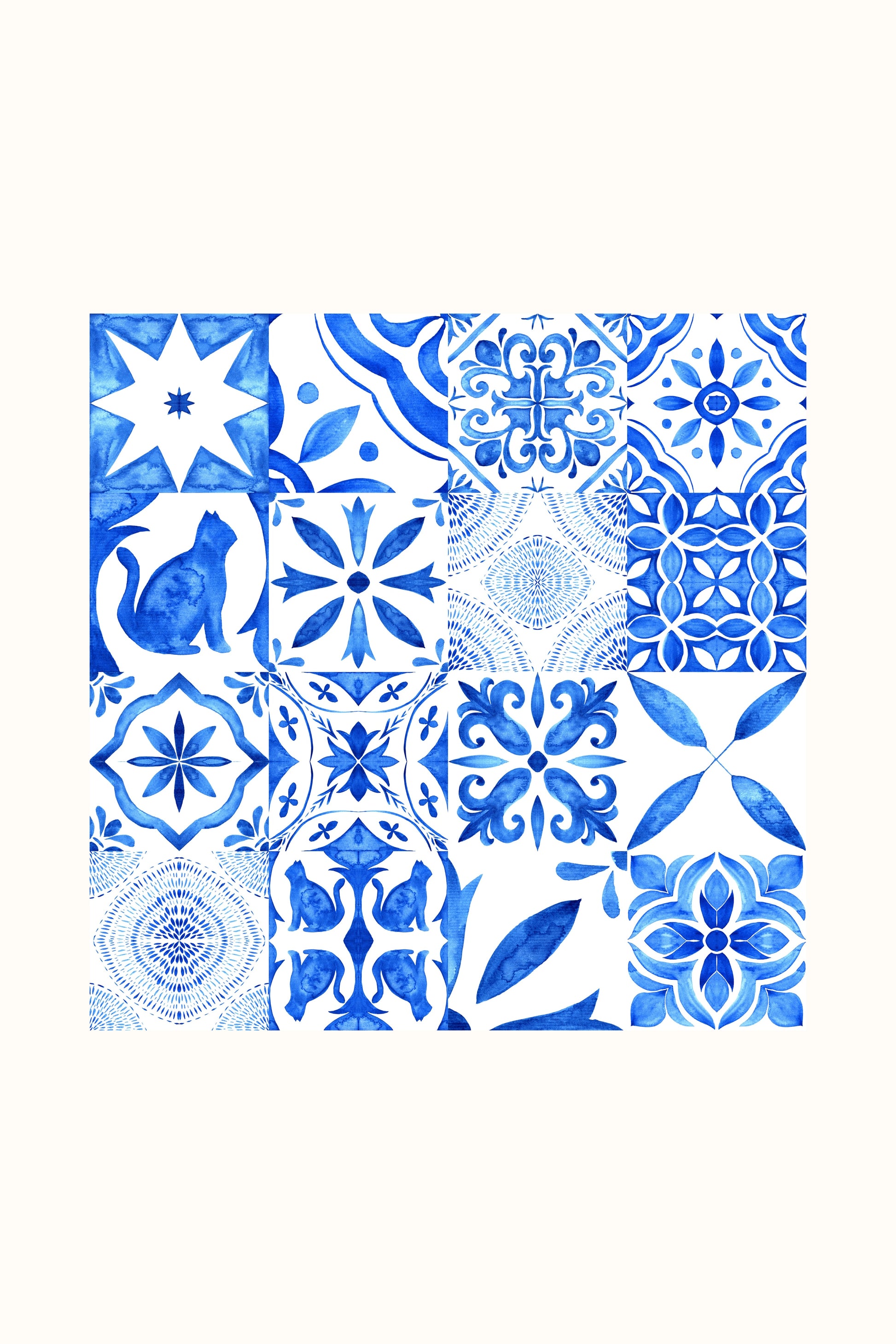 Mediterra Tiles — a mosaic of hand-drawn azulejo tile motifs