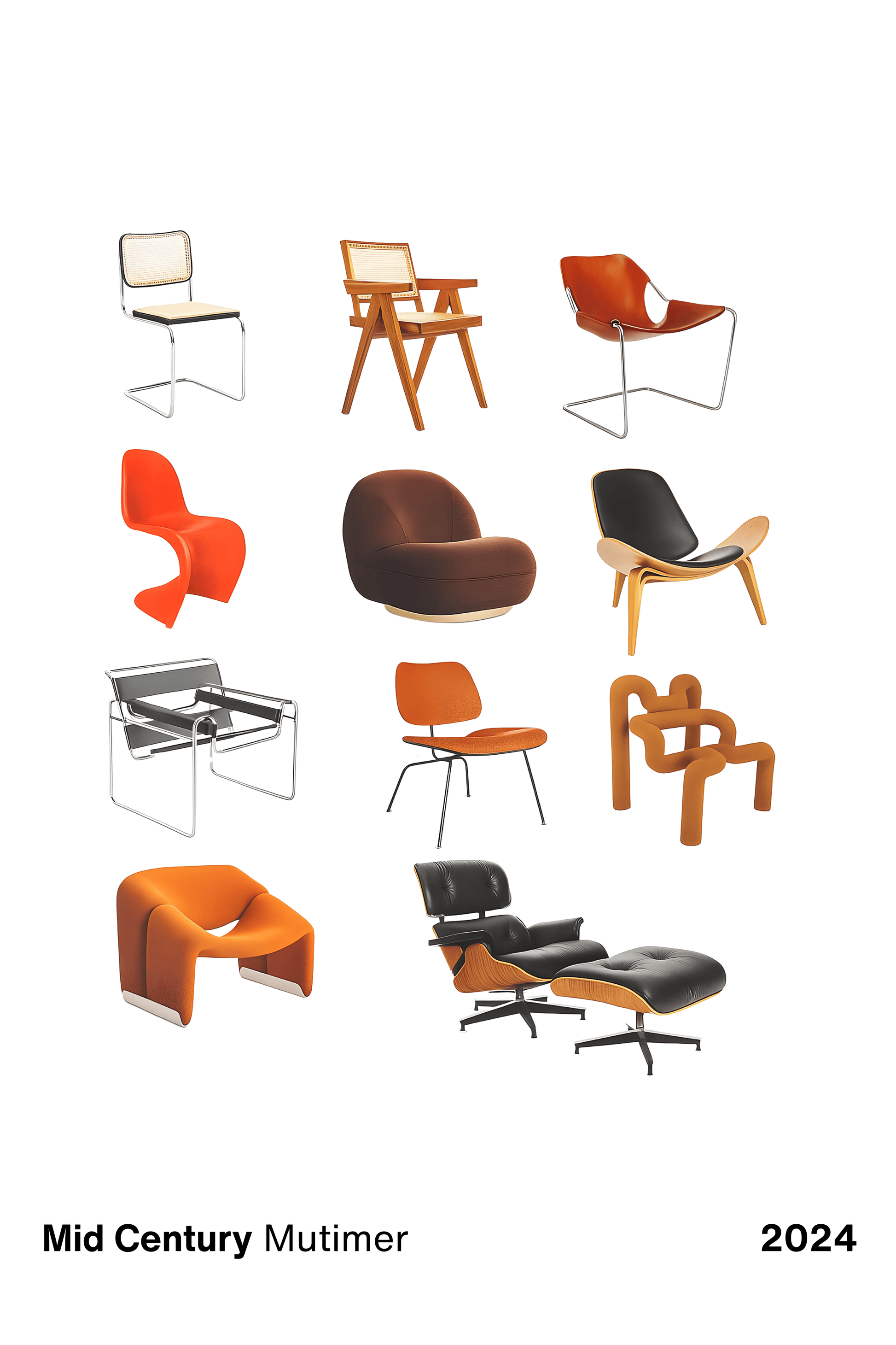 Mid Century Chairs - Art Spectrum