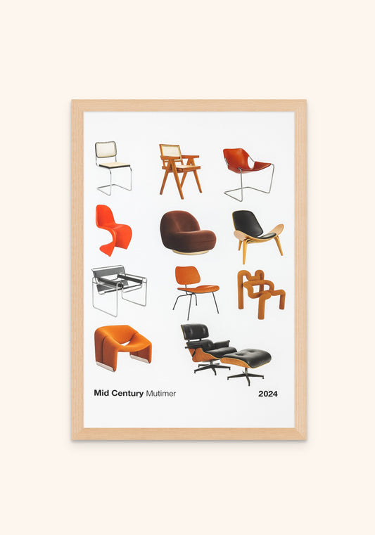 Mid Century Chairs - Art Spectrum