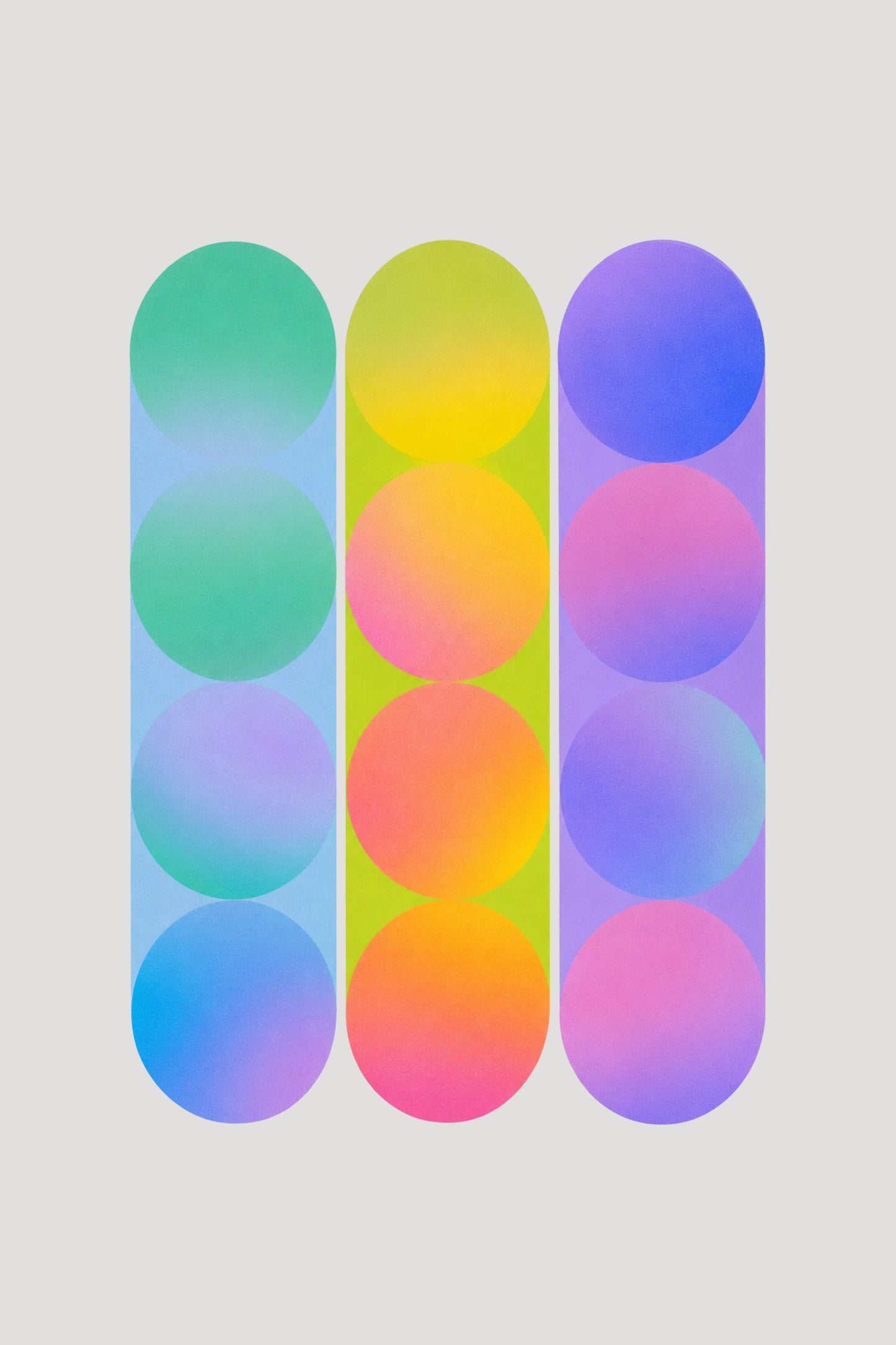 Mirage geometric abstract art print — Art Spectrum