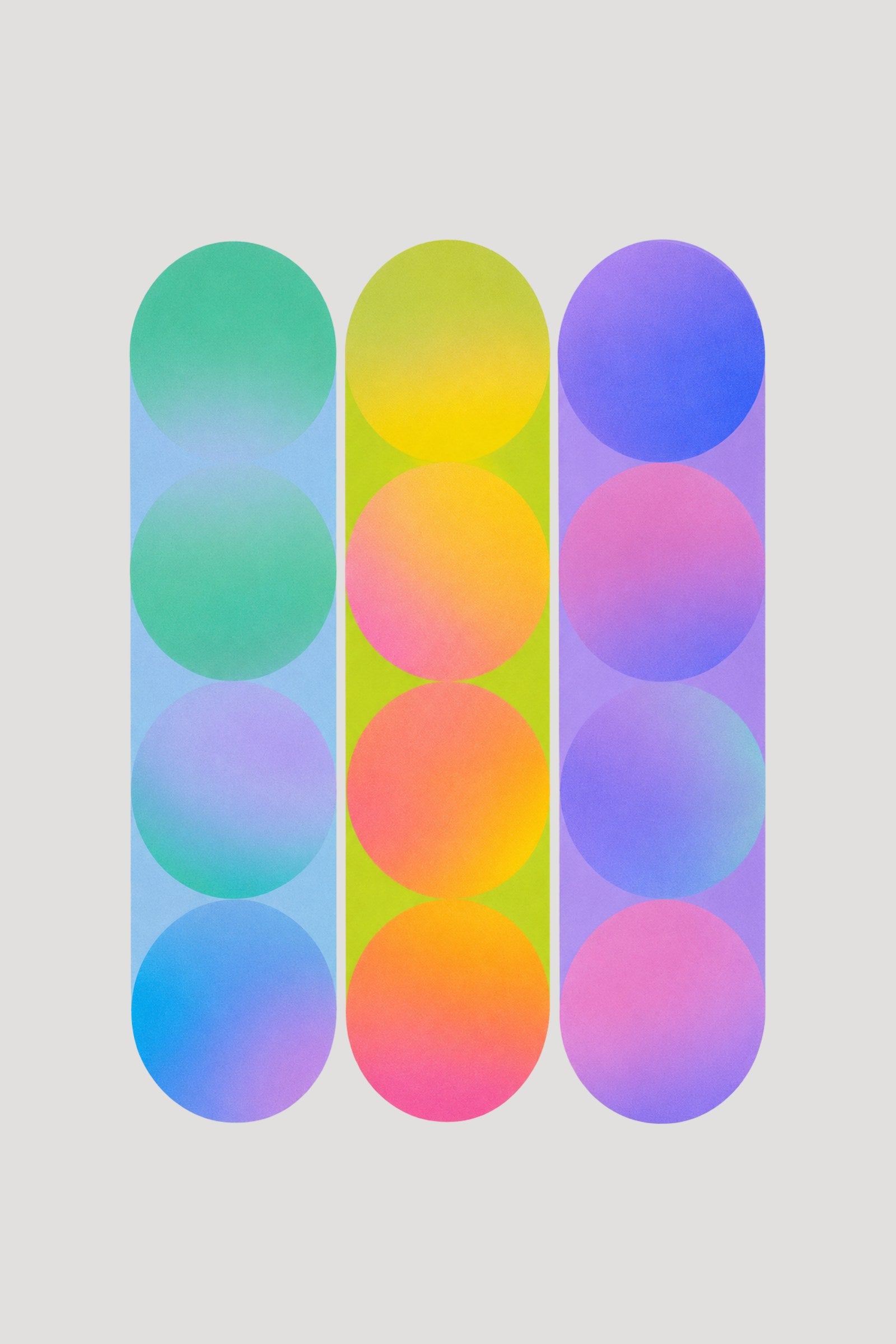 Mirage geometric abstract art print — Art Spectrum