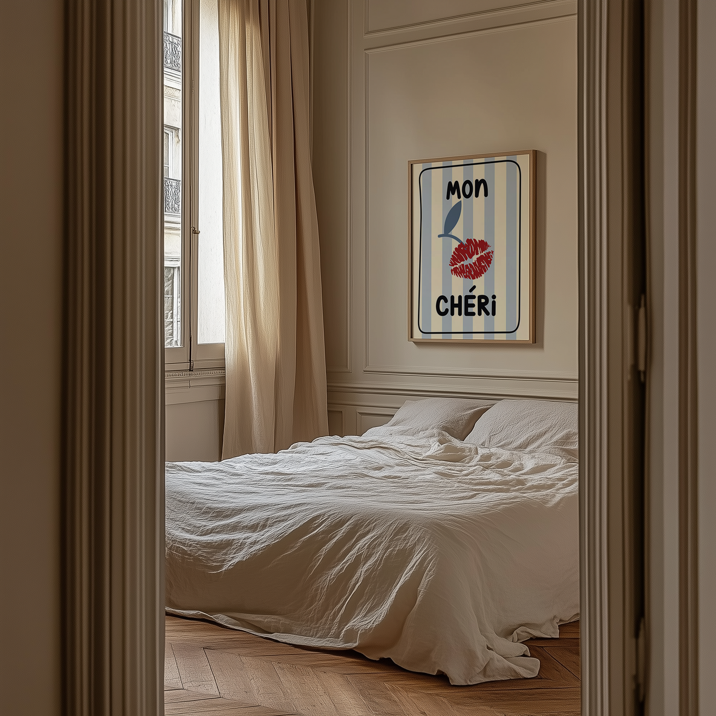 Mon Chéri print styled in a modern interior — Art Spectrum