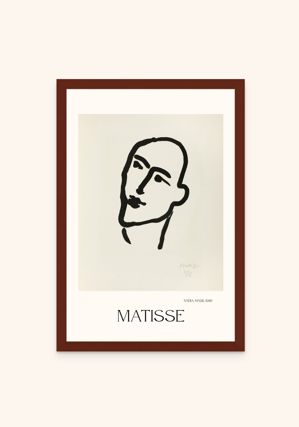 Nadia framed print in an espresso frame — Art Spectrum