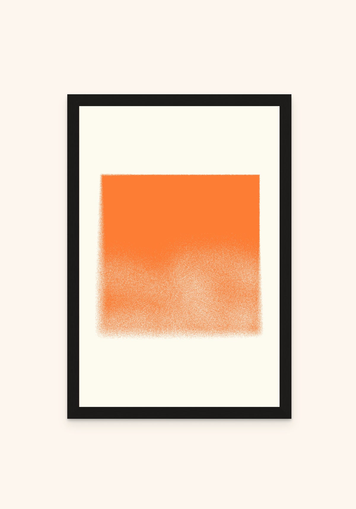 Orange Box framed print in a black frame — Art Spectrum